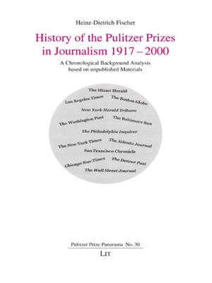 cover image of History of the Pulitzer Prizes in Journalism 1917-2000
